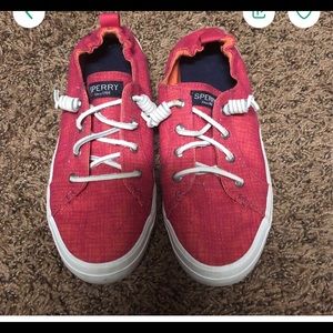 Pink Sperry shoes